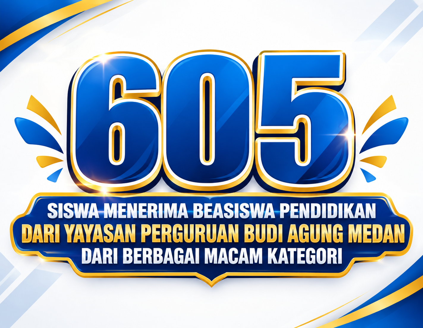 Yayasan Perguruan Budi Agung Medan Berikan Beasiswa Pendidikan kepada 605 Siswa pada Tahun Ajaran 2026/2027